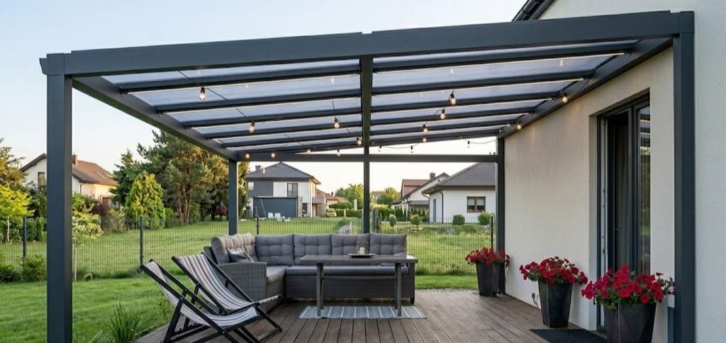 Pergola metalica antracit